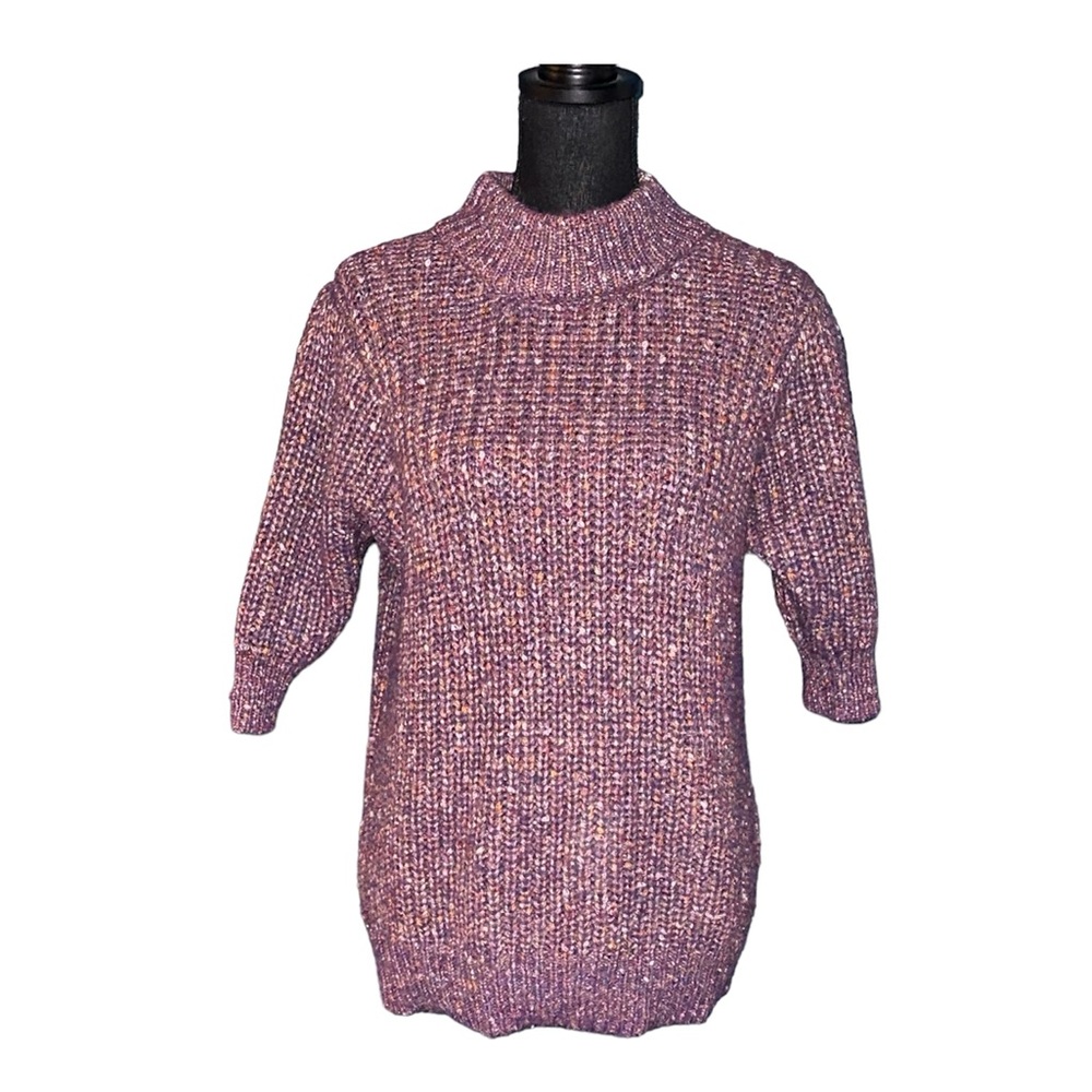 Maurices purple puff sleeve sweater sz XL